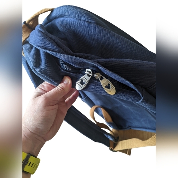 Vintage Disney Parks Collection Backpack Mickey Mouse Navy Backpack RARE - Picture 7 of 12